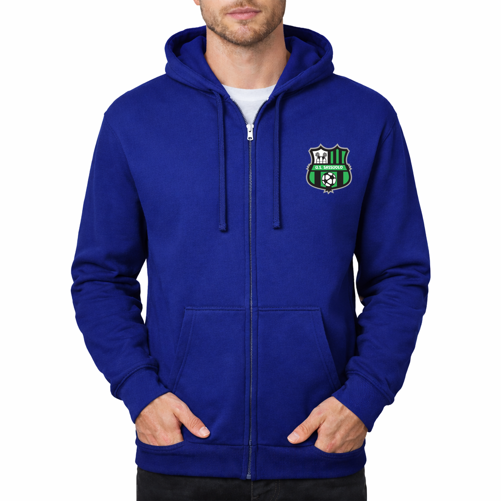 Men's U.S. Sassuolo Soccer Zipper Hoodie - Royal Blue