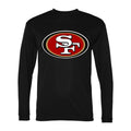Men's San Francisco 49ers Polyester Long Sleeve T-Shirt - Black