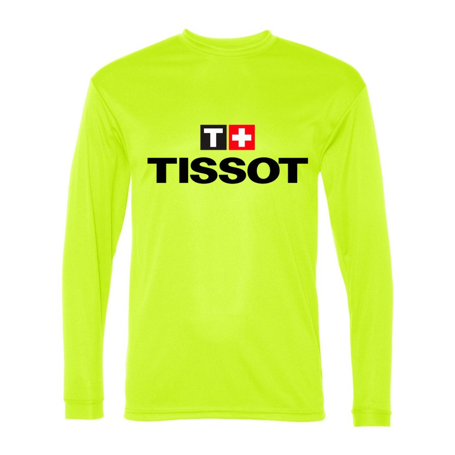 Men's Tissot Polyester Long Sleeve T-Shirt - Safety Yellow