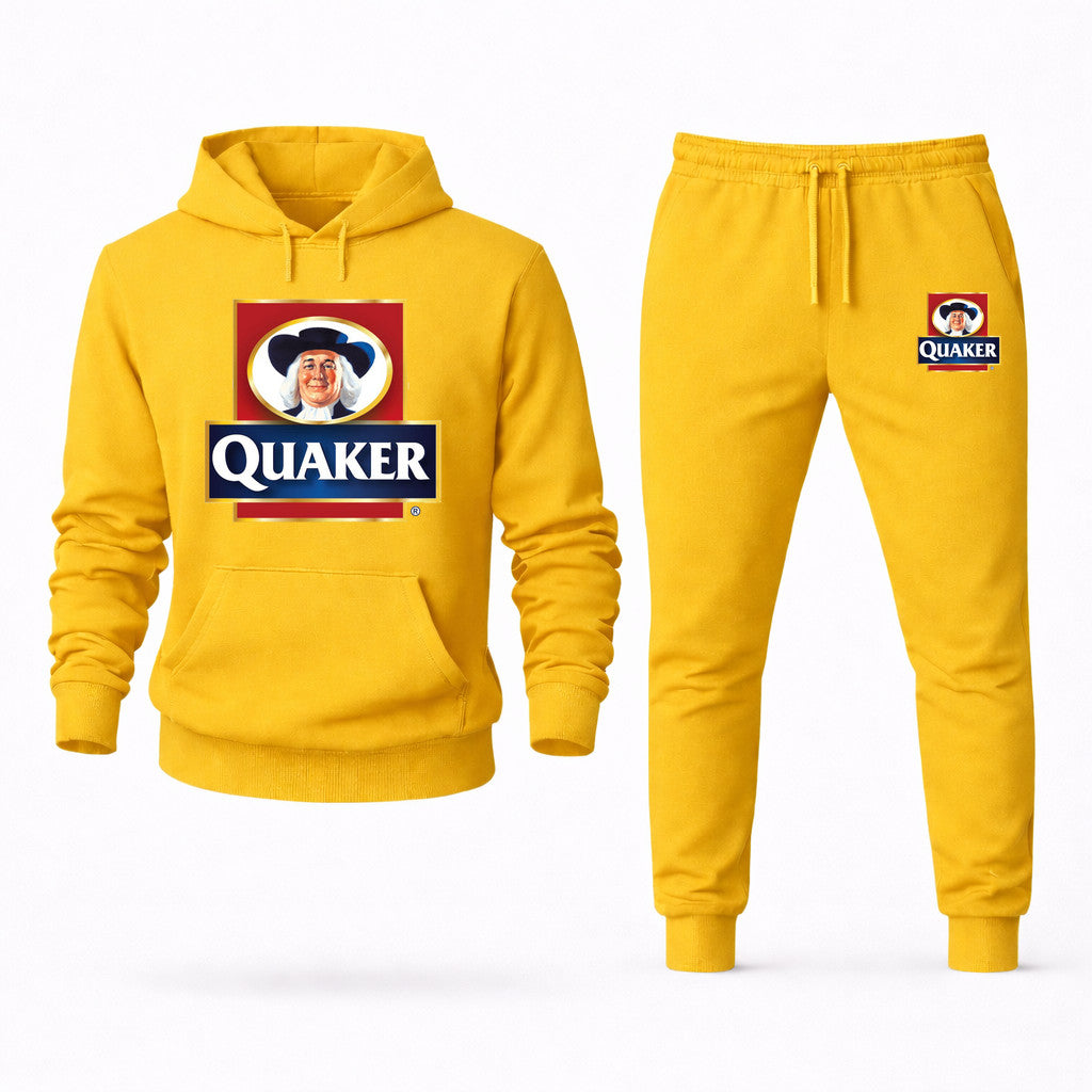 Quaker Hoodie and Joggers Set - Yellow