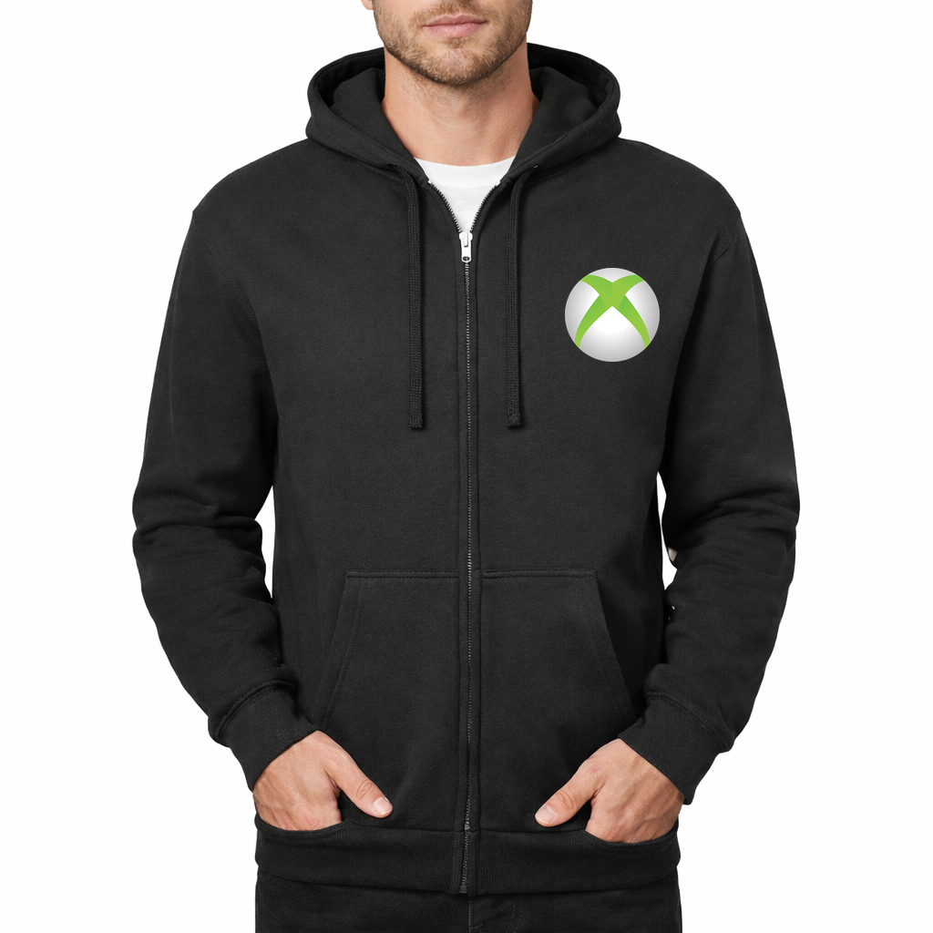 Xbox Gaming Zipper Hoodie - Black