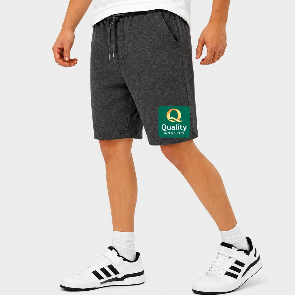 Men's Quality Inn & Suites Cotton Shorts - Charcoal