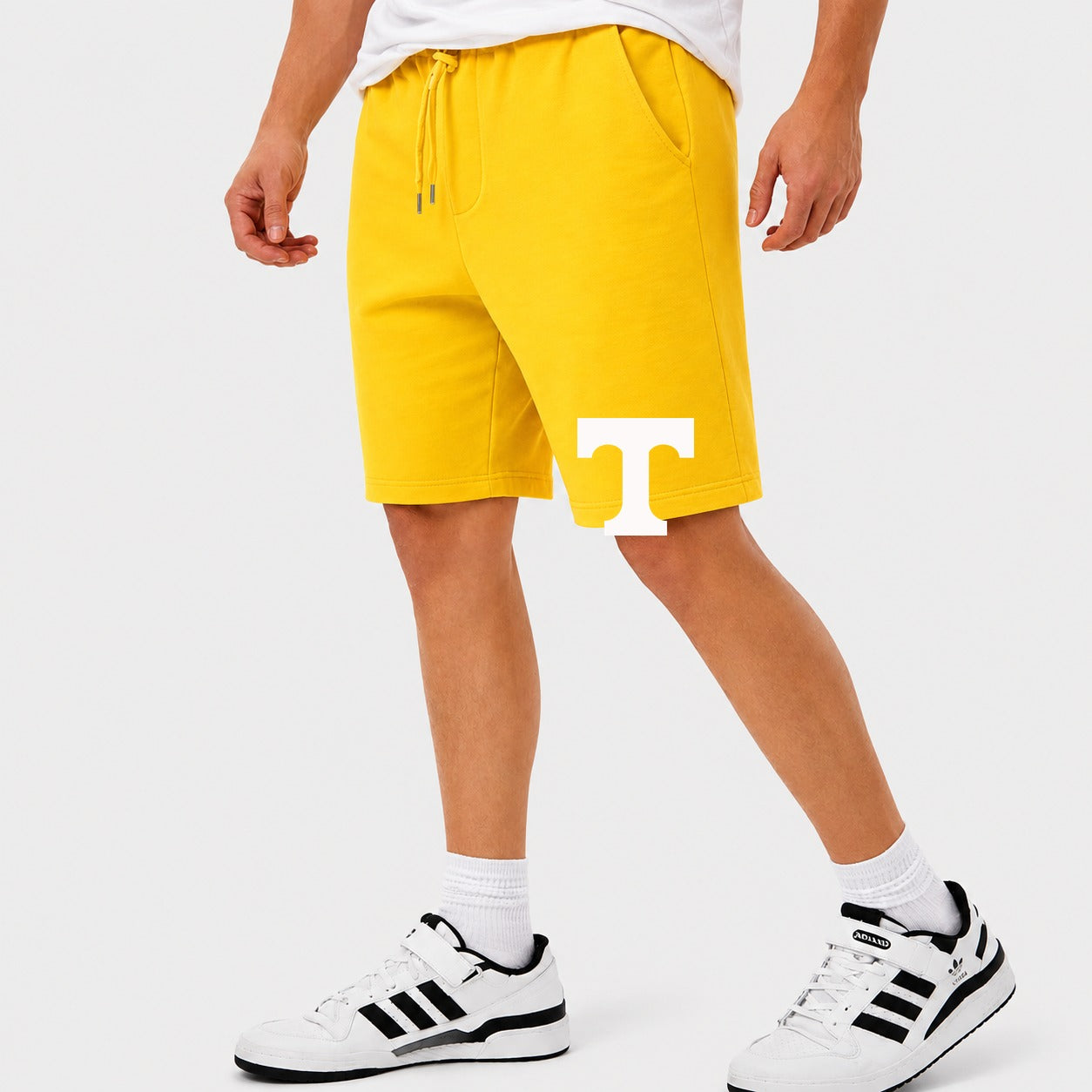 Men's Tennessee Volunteers Logo 2 Cotton Shorts - Yellow