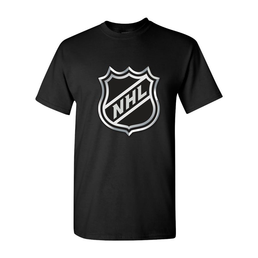 Men's NHL Shield Cotton T-Shirt - Black