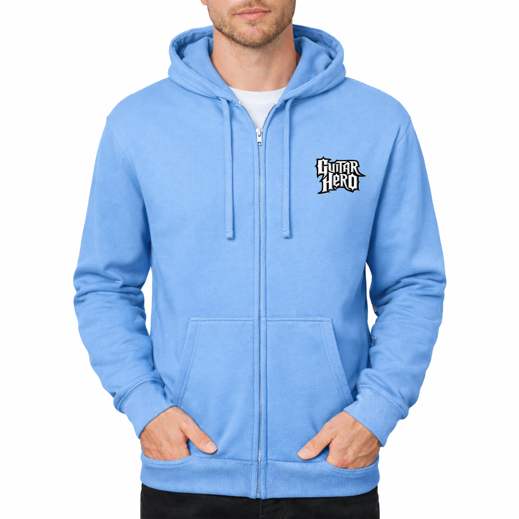 Guitar hero Zipper Hoodie - Sky Blue