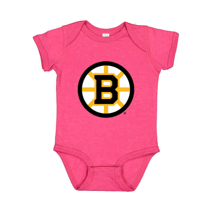 Boston Bruins Baby Romper Onesie - Pink