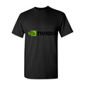 Men's NVIDIA logo.svg Cotton T-Shirt - Black