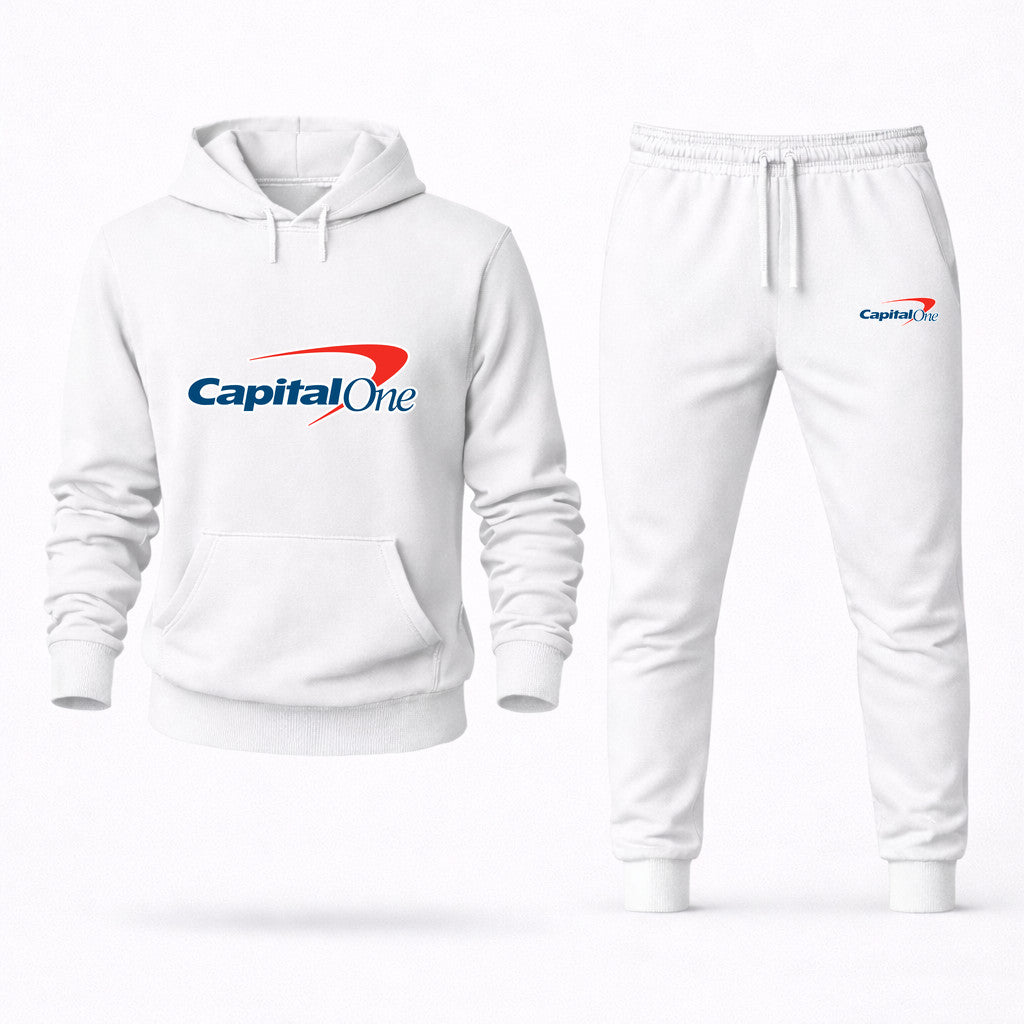 Capital One Hoodie and Joggers Set - White