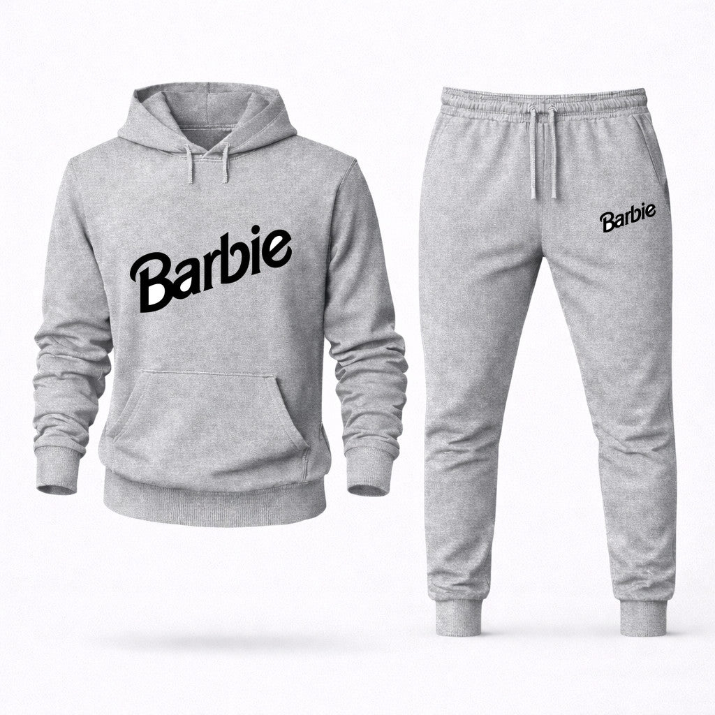 Barbie Hoodie and Joggers Set - Grey