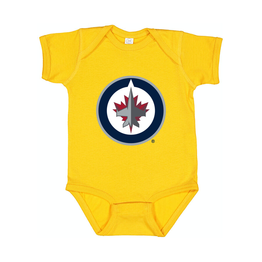 Winnipeg Jets Baby Romper Onesie - Yellow