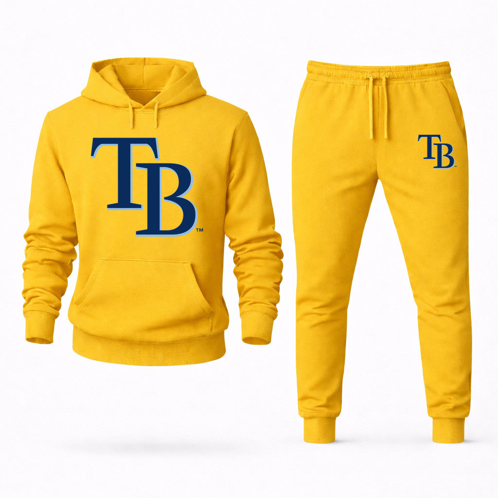 Tampa Bay Rays Hoodie and Joggers Set - Yellow