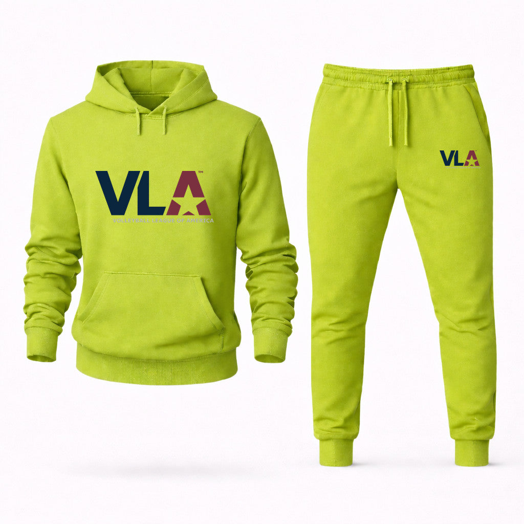 American Volleyball League Hoodie and Joggers Set - Lime Green
