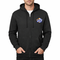 White Castle Zipper Hoodie - Black