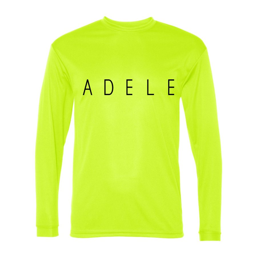 Men's Adele Polyester Long Sleeve T-Shirt - Safety Yellow