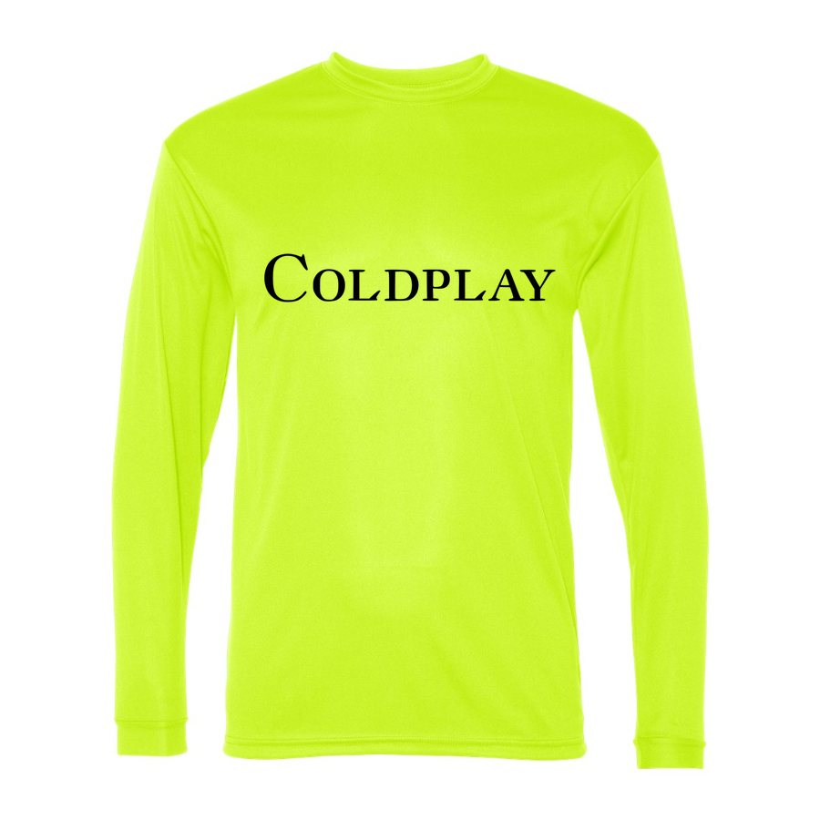 Men's Coldplay Polyester Long Sleeve T-Shirt - Safety Yellow