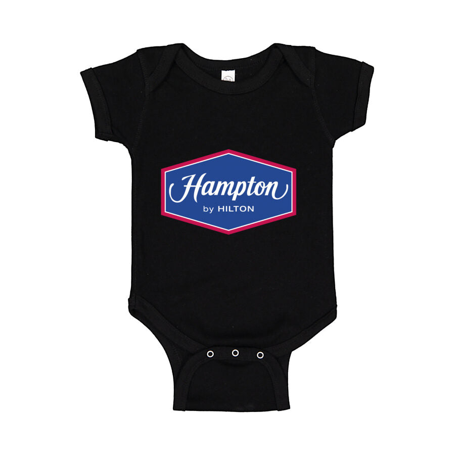 Hampton Baby Romper Onesie - Black