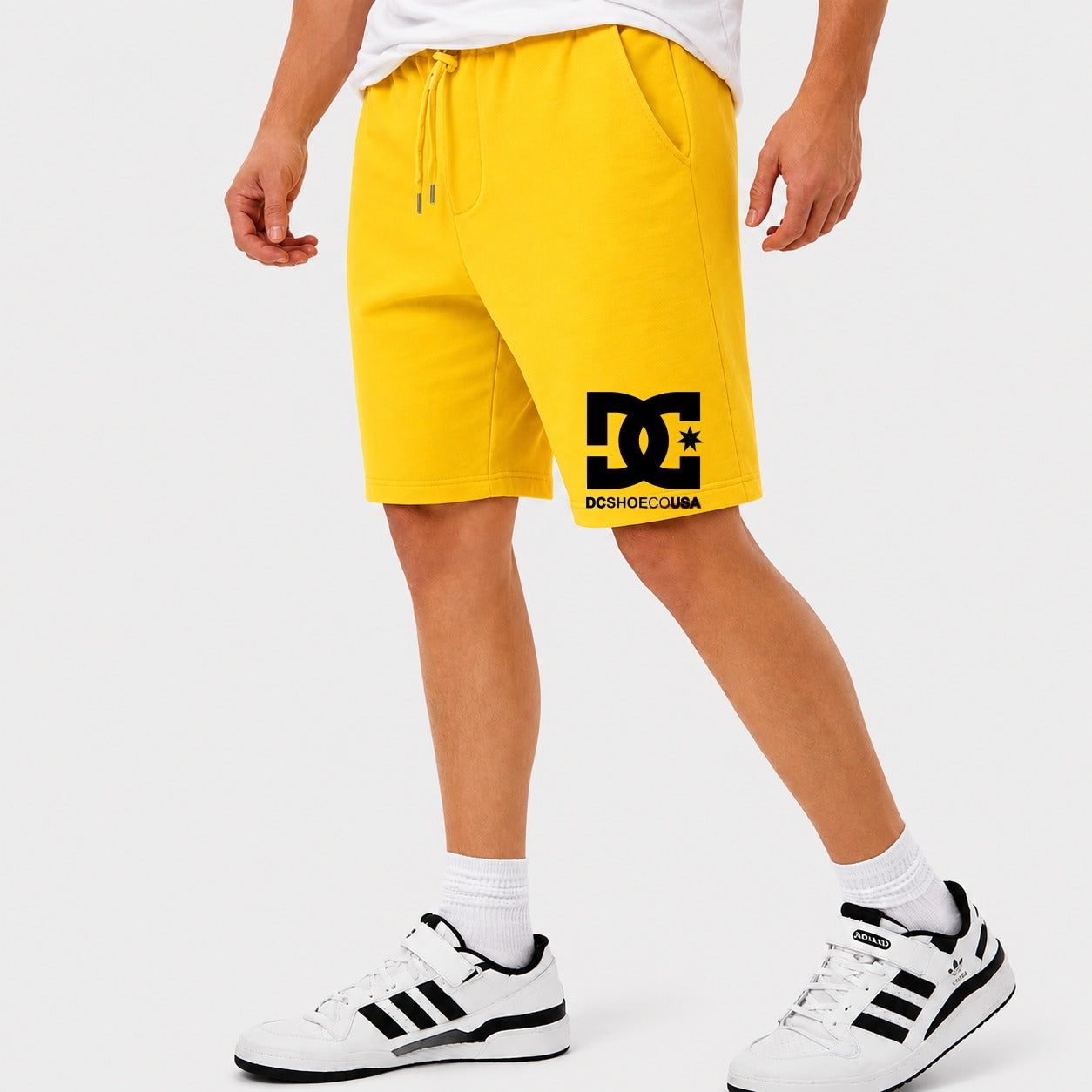 Men's DC Cotton Shorts - Yellow