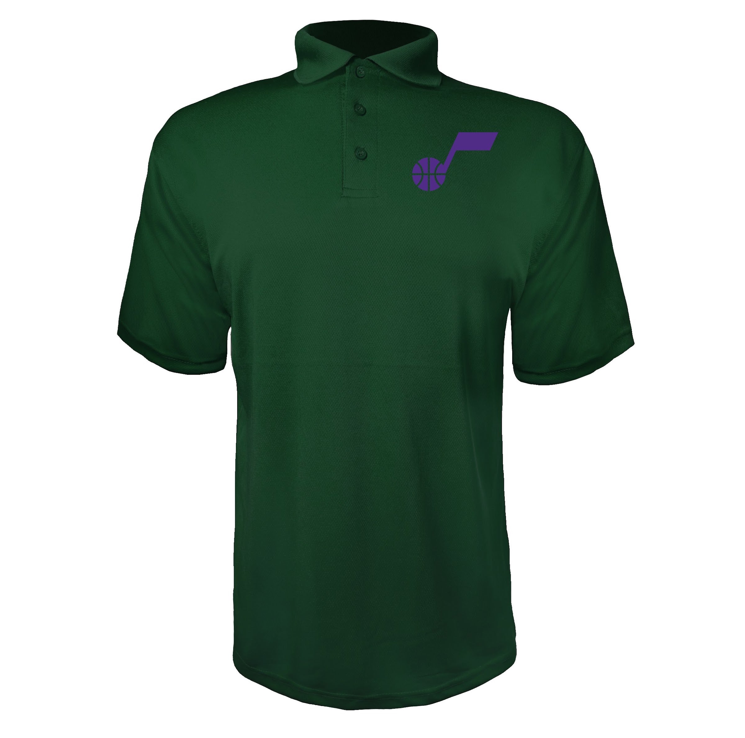 Utah Jazz Green polyester polo