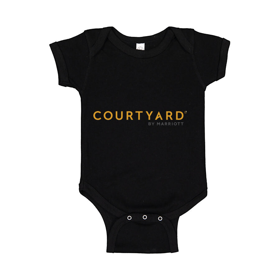 Courtyard Baby Romper Onesie - Black