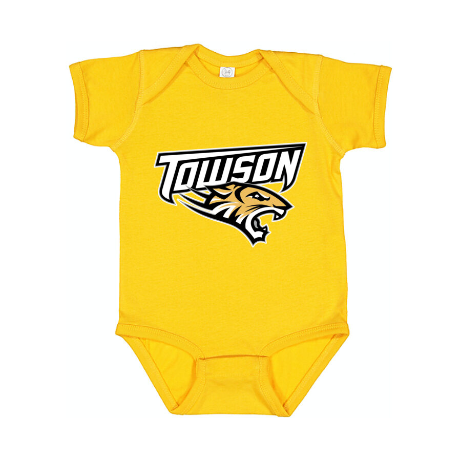 Towson Tigers Baby Romper Onesie - Yellow