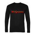 Men's Walgreens Polyester Long Sleeve T-Shirt - Black
