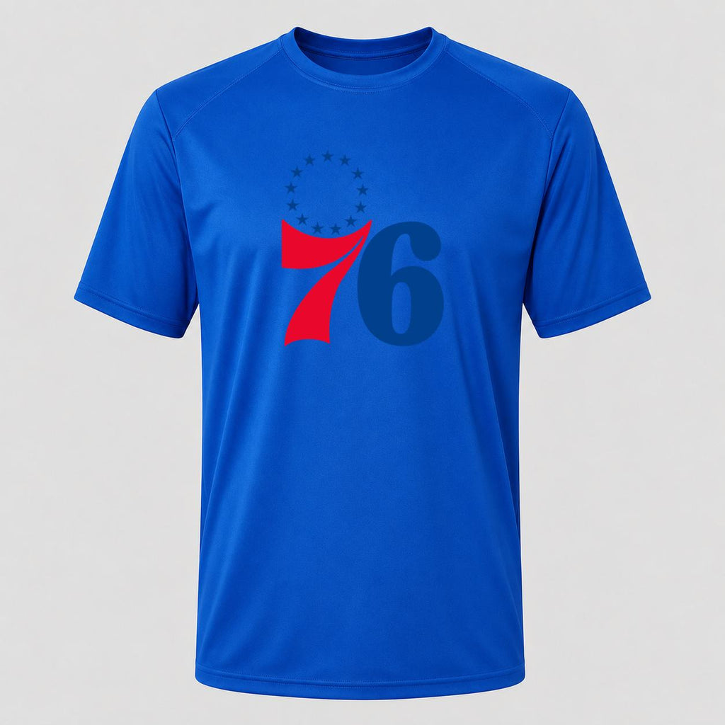 Men's Philadelphia 76ers Performance T-Shirt - Royal Blue