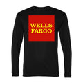 Men's wells fargo Polyester Long Sleeve T-Shirt - Black