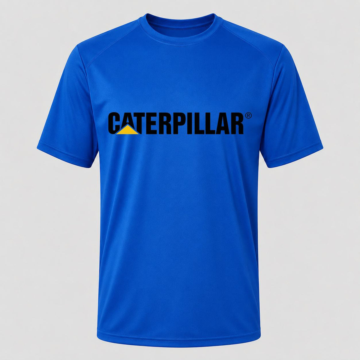 Men's Caterpillar Black Performance T-Shirt - Royal Blue
