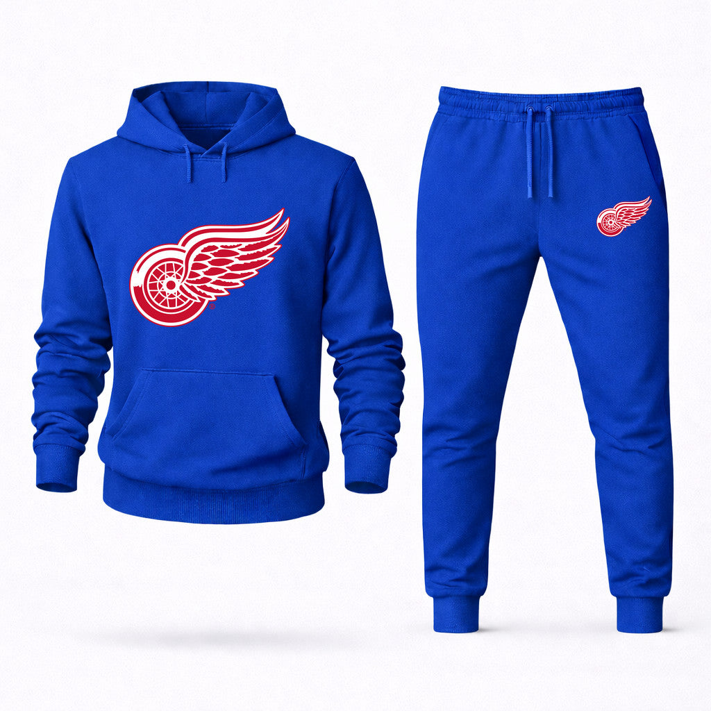 Detroit Red Wings Hoodie and Joggers Set - Blue