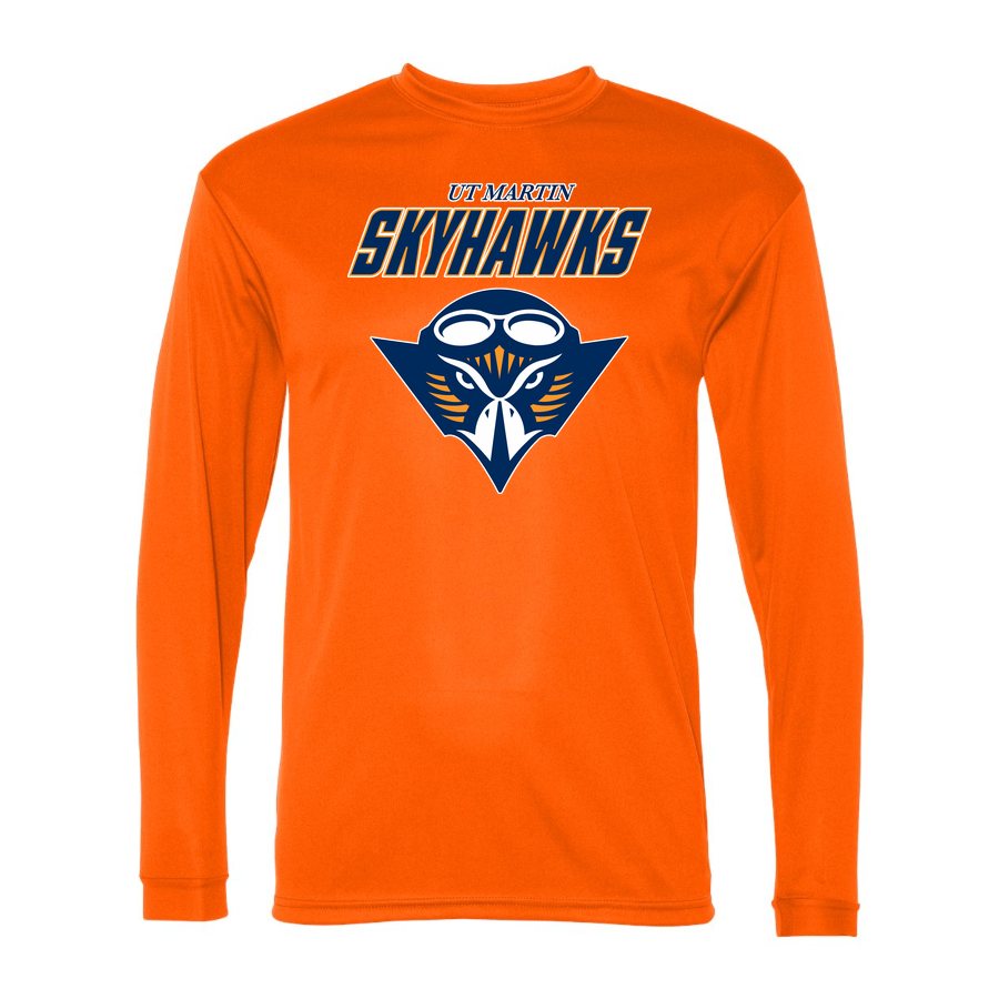 Men's Tennessee Martin Skyhawks Alternate Polyester Long Sleeve T-Shirt - Safety Orange