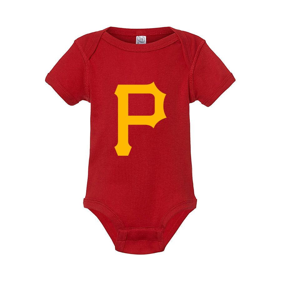 Pittsburgh Pirates Baby Romper Onesie - Red