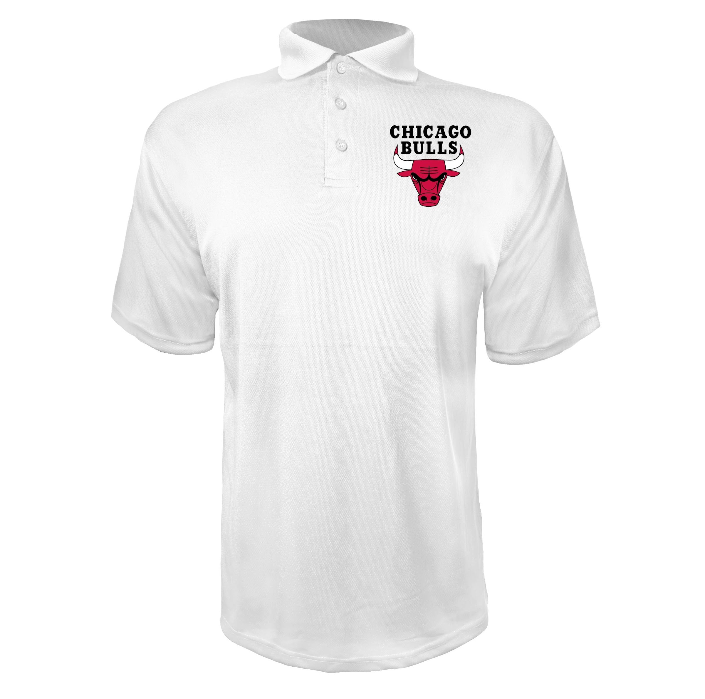 Chicago bulls black White polyester polo