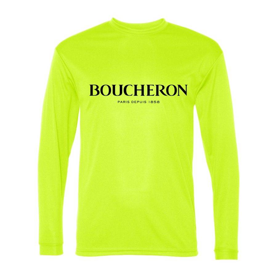 Men's Boucheron Polyester Long Sleeve T-Shirt - Safety Yellow
