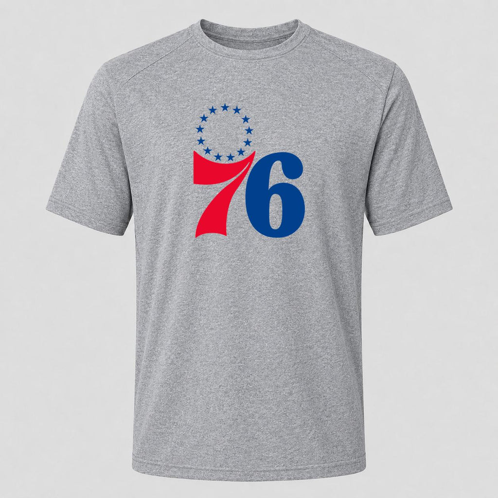 Men's Philadelphia 76ers Performance T-Shirt - Gray