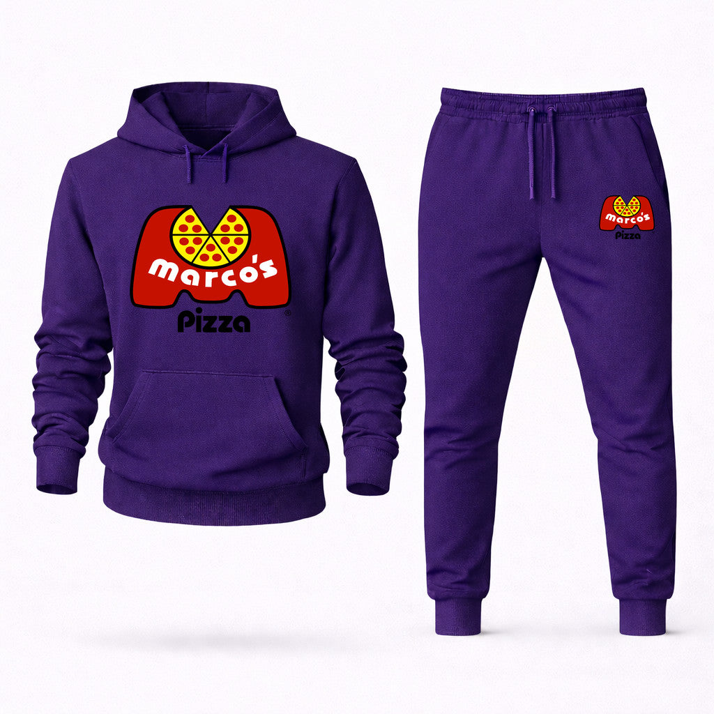Marco's Pizza Hoodie and Joggers Set - Purple