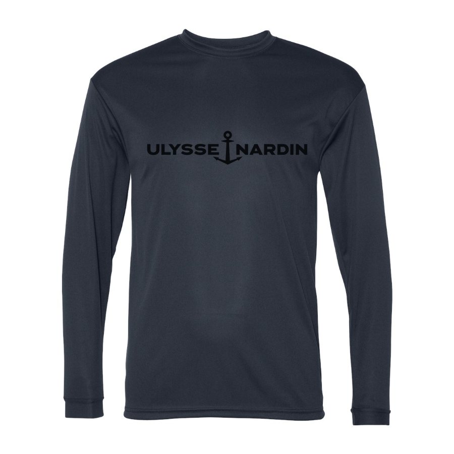 Men's Ulysse Nardin Polyester Long Sleeve T-Shirt - Navy