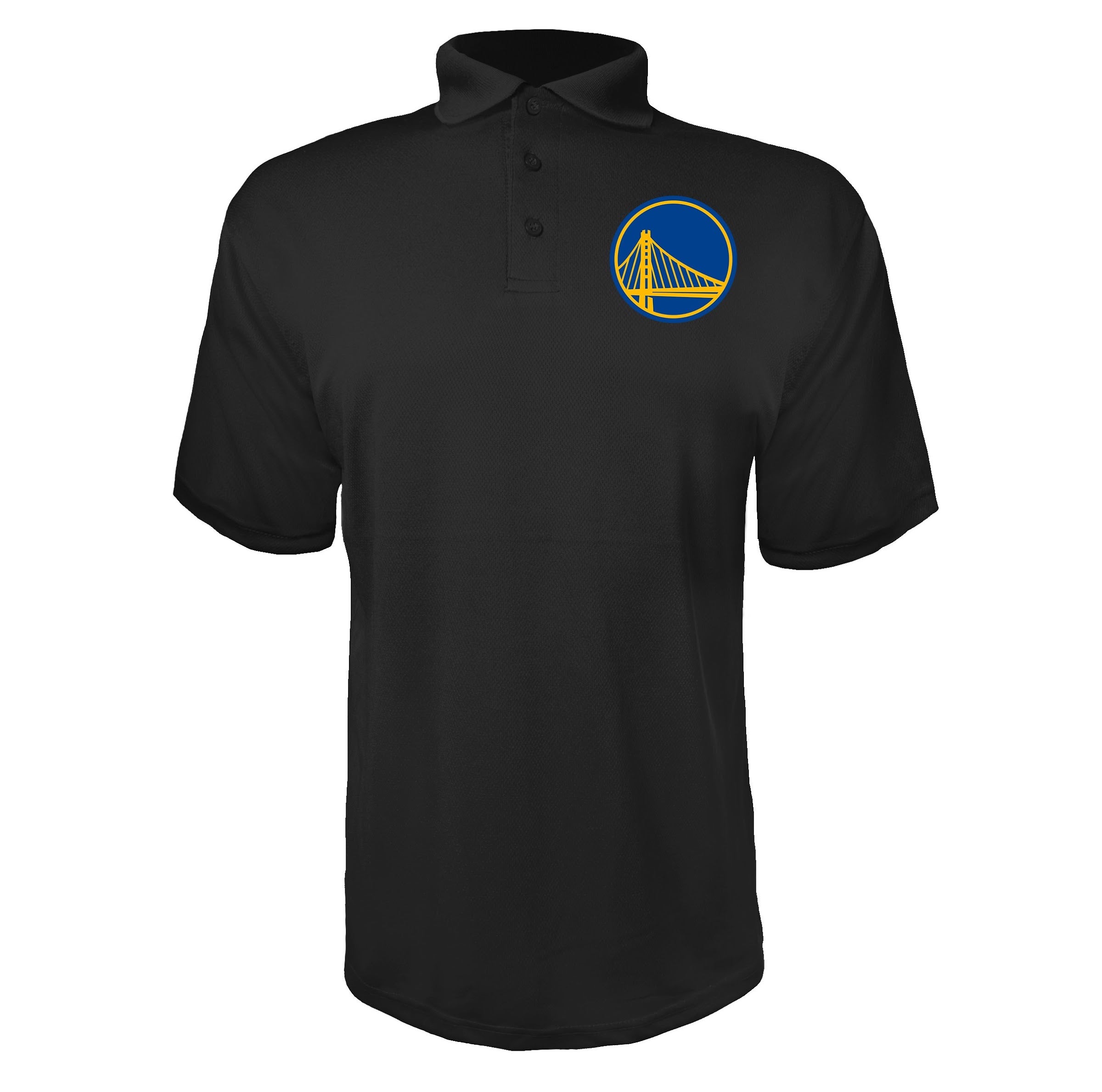 Golden State Warriors Black polyester polo