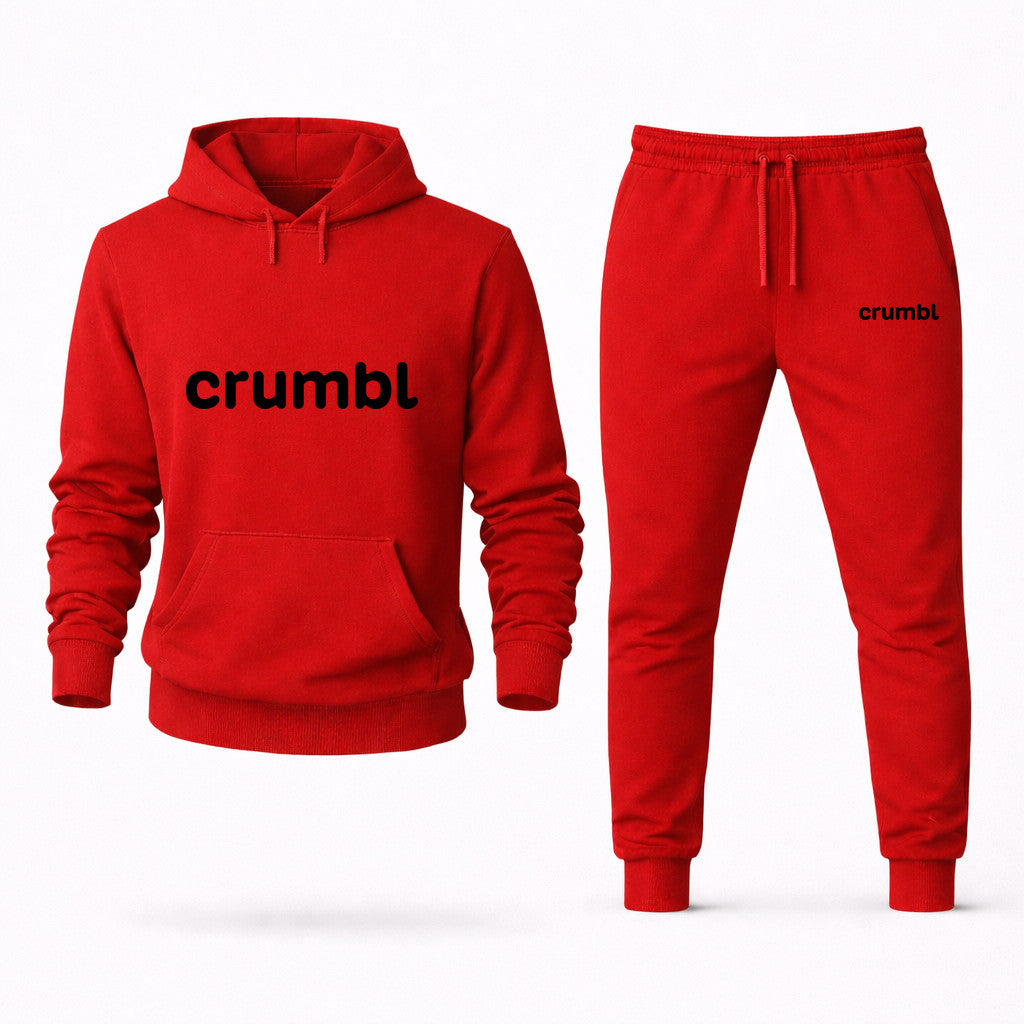 Crumbl Cookies Hoodie and Joggers Set - Red