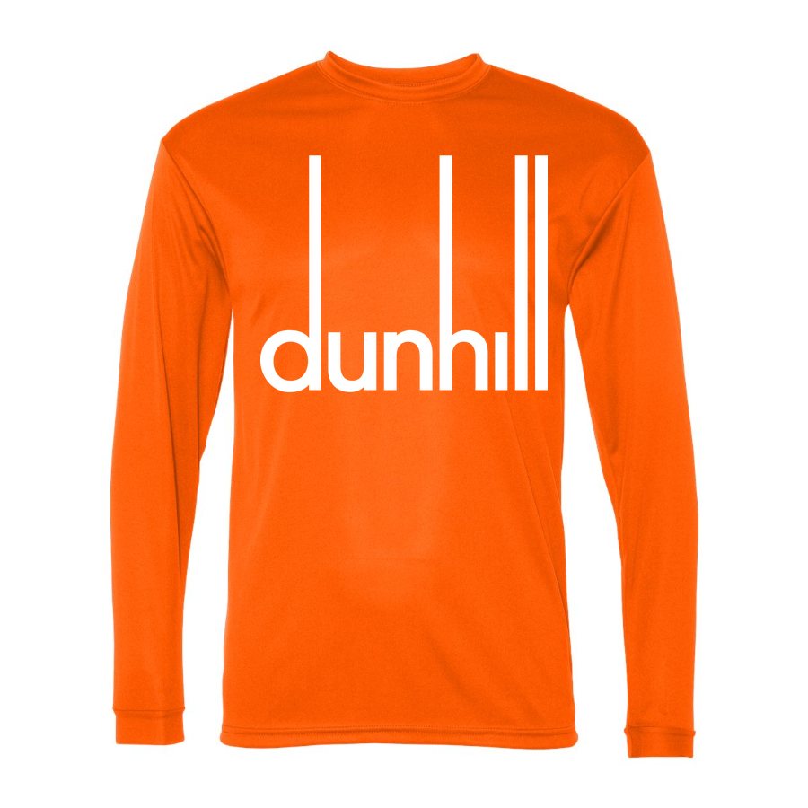 Men's Dunhill Polyester Long Sleeve T-Shirt - Safety Orange