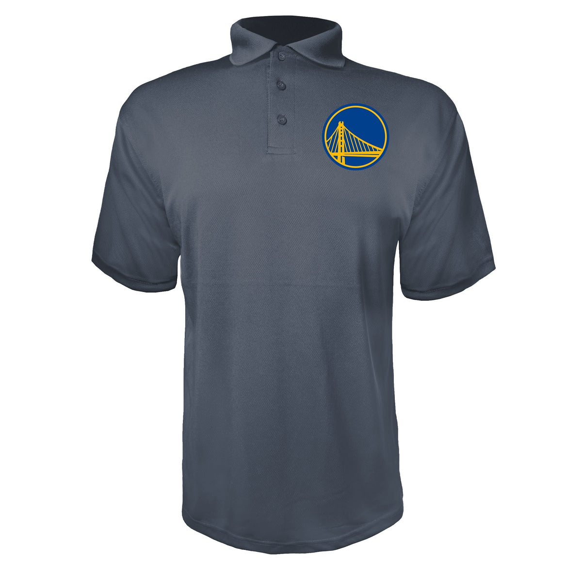 Golden State Warriors Charcoal polyester polo