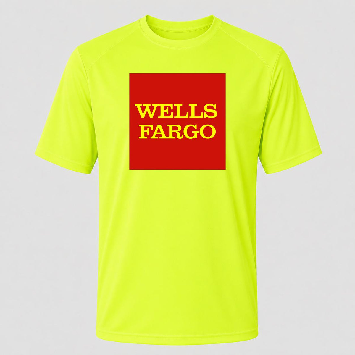 Men's Wells Fargo Performance T-Shirt - Safety Green