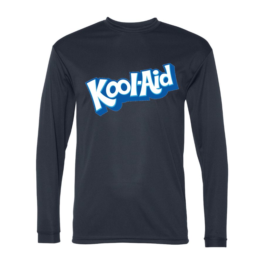 Men's Kool aid Polyester Long Sleeve T-Shirt - Navy