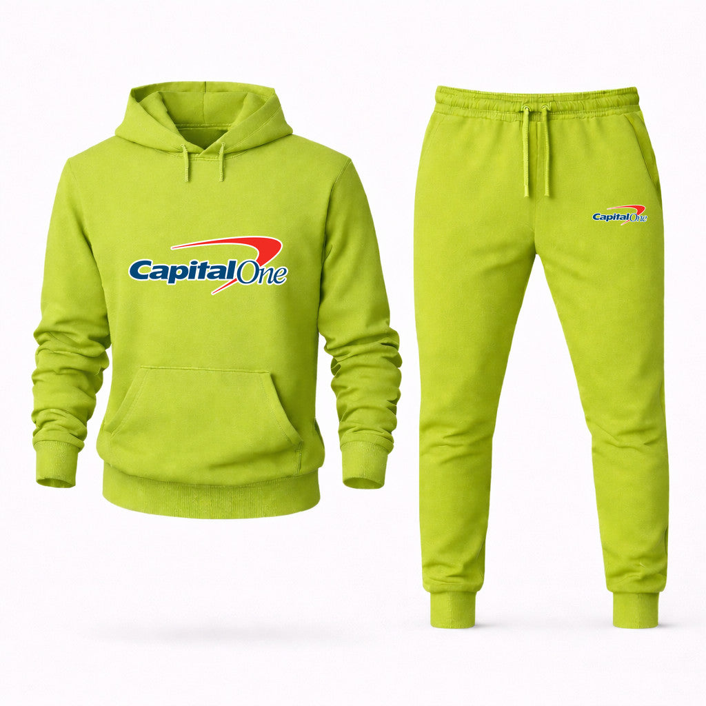Capital One Hoodie and Joggers Set - Lime Green