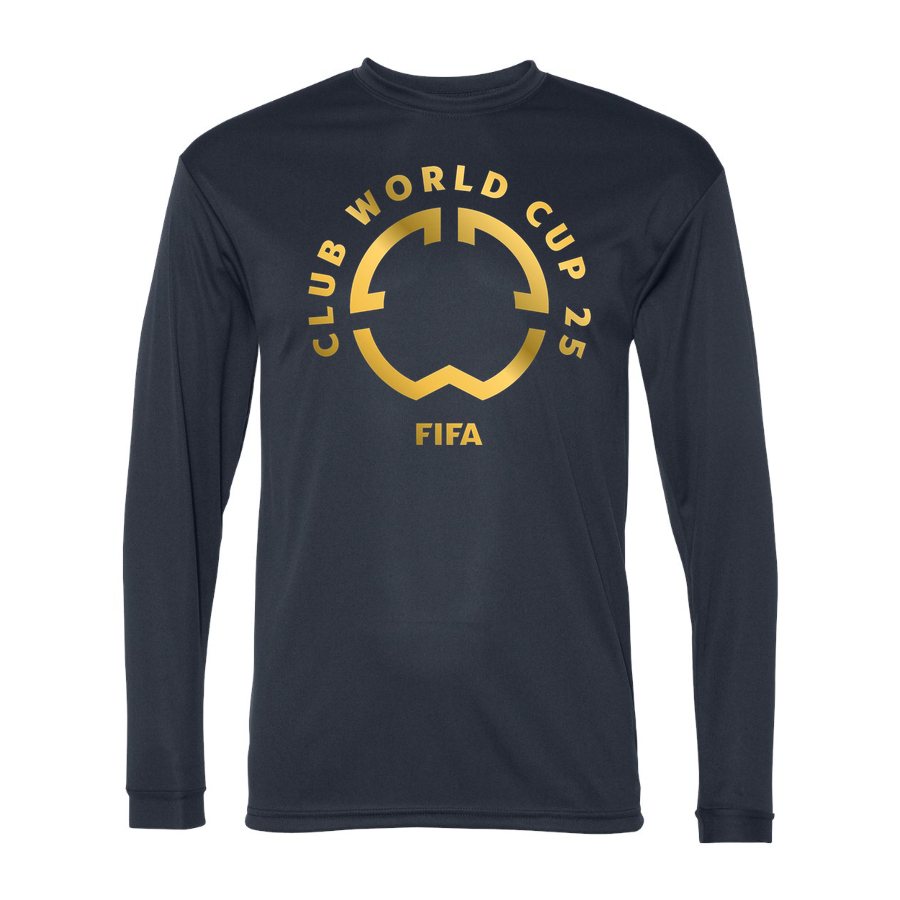 Men's FIFA Club World Cup 2025 Polyester Long Sleeve T-Shirt - Navy