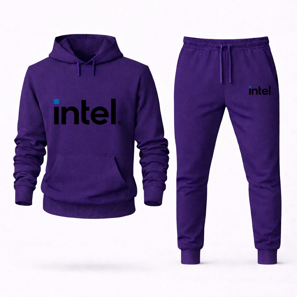 Intel Hoodie and Joggers Set - Purple