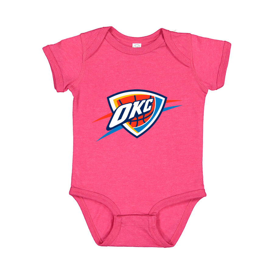 Oklahoma City Thunder Baby Romper Onesie - Pink