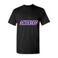 Men's Snickers Logo food Cotton T-Shirt - Black