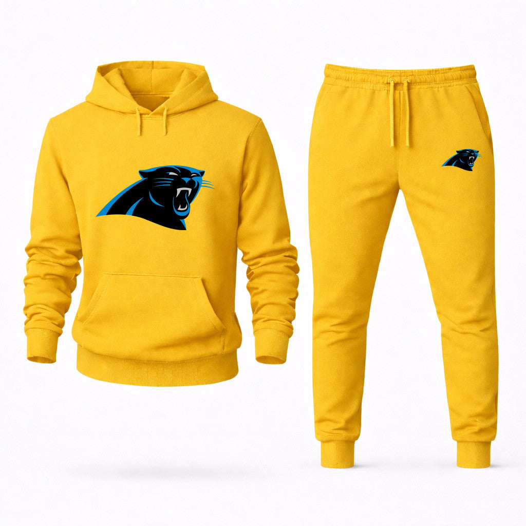 Carolina Panthers Hoodie and Joggers Set - Yellow