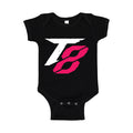 Tekken 8 White Logo Baby Romper Onesie - Black