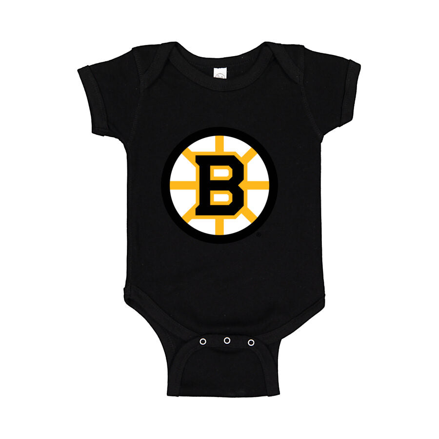 Boston Bruins Baby Romper Onesie - Black